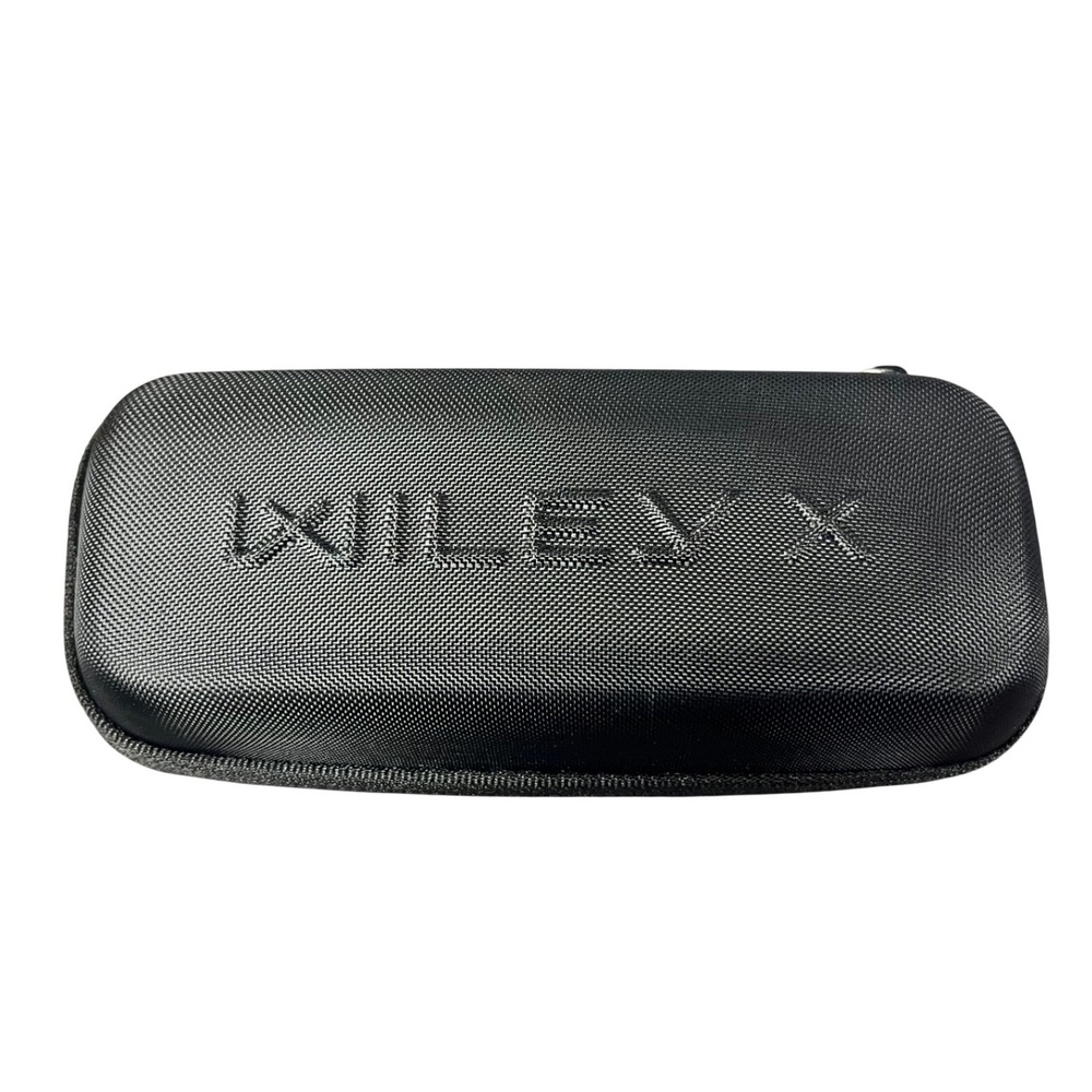 Wiley X Black Hard Shell Zippered Sunglasses Case with Belt Loop Logo Eyewear